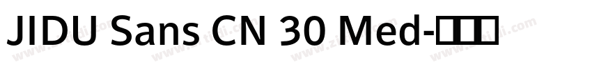 JIDU Sans CN 30 Med字体转换